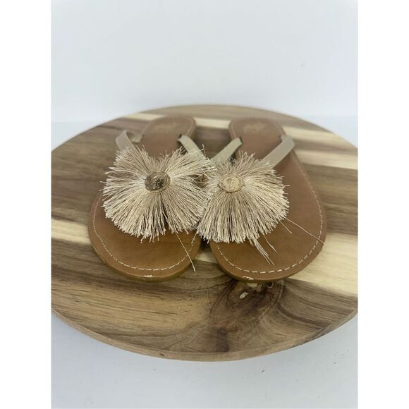 CAMEL TOES women's 7 Sandals Pom Pom Coin Shoes - Picture 2 of 10